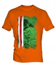 Ichkeria Grunge Flag Mens T-Shirt