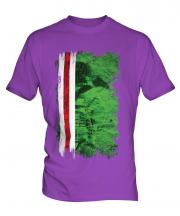 Ichkeria Grunge Flag Mens T-Shirt