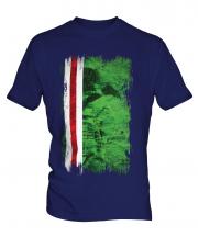 Ichkeria Grunge Flag Mens T-Shirt