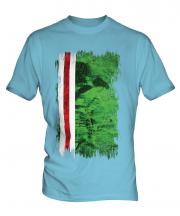 Ichkeria Grunge Flag Mens T-Shirt