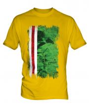 Ichkeria Grunge Flag Mens T-Shirt