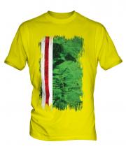 Ichkeria Grunge Flag Mens T-Shirt