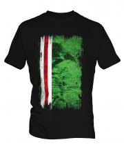 Ichkeria Grunge Flag Mens T-Shirt