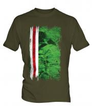 Ichkeria Grunge Flag Mens T-Shirt