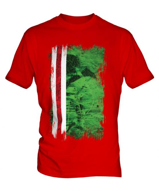 Ichkeria Grunge Flag Mens T-Shirt