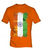 India Grunge Flag Mens T-Shirt