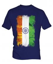 India Grunge Flag Mens T-Shirt