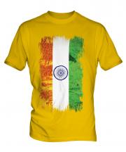 India Grunge Flag Mens T-Shirt