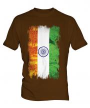 India Grunge Flag Mens T-Shirt