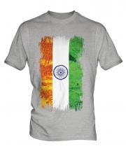 India Grunge Flag Mens T-Shirt