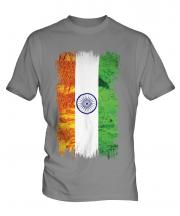 India Grunge Flag Mens T-Shirt