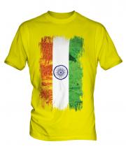 India Grunge Flag Mens T-Shirt