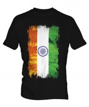 India Grunge Flag Mens T-Shirt