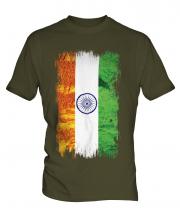 India Grunge Flag Mens T-Shirt