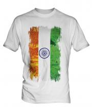 India Grunge Flag Mens T-Shirt