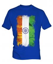 India Grunge Flag Mens T-Shirt