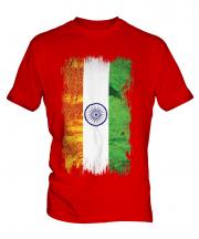 India Grunge Flag Mens T-Shirt