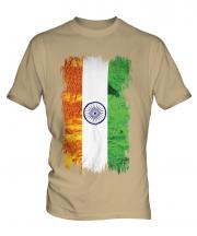 India Grunge Flag Mens T-Shirt