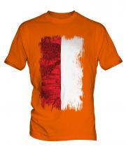 Indonesia Grunge Flag Mens T-Shirt
