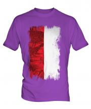 Indonesia Grunge Flag Mens T-Shirt