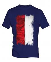 Indonesia Grunge Flag Mens T-Shirt