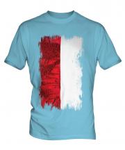 Indonesia Grunge Flag Mens T-Shirt
