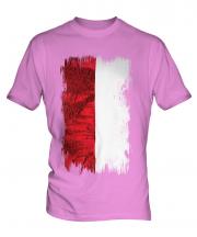 Indonesia Grunge Flag Mens T-Shirt