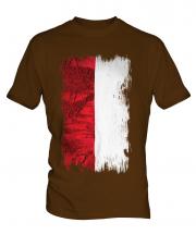 Indonesia Grunge Flag Mens T-Shirt