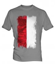 Indonesia Grunge Flag Mens T-Shirt