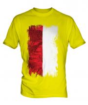 Indonesia Grunge Flag Mens T-Shirt