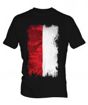 Indonesia Grunge Flag Mens T-Shirt
