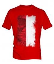 Indonesia Grunge Flag Mens T-Shirt