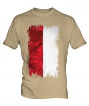 Indonesia Grunge Flag Mens T-Shirt