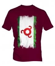 Ingushetia Grunge Flag Mens T-Shirt