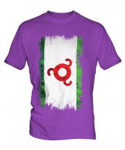 Ingushetia Grunge Flag Mens T-Shirt
