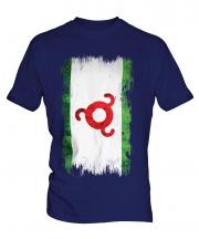 Ingushetia Grunge Flag Mens T-Shirt