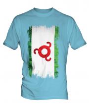 Ingushetia Grunge Flag Mens T-Shirt