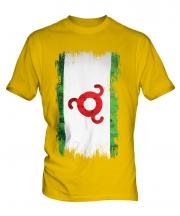 Ingushetia Grunge Flag Mens T-Shirt