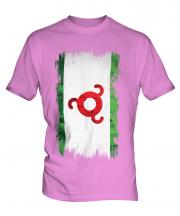 Ingushetia Grunge Flag Mens T-Shirt