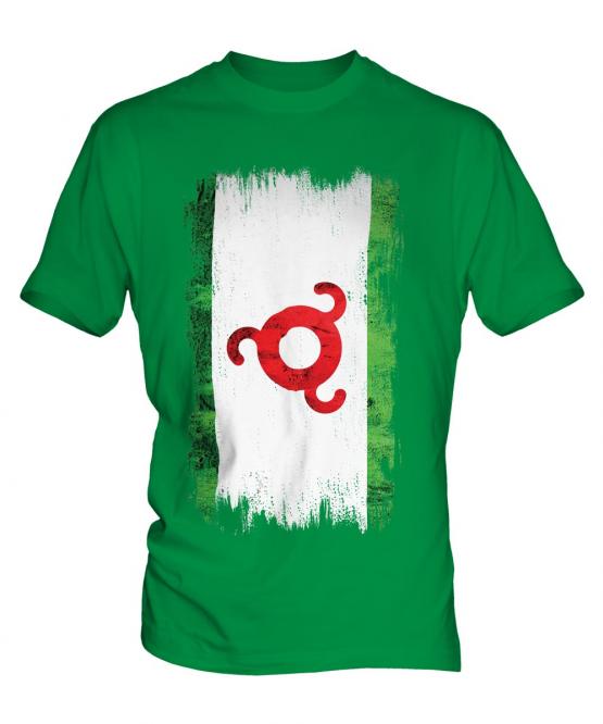 Ingushetia Grunge Flag Mens T-Shirt
