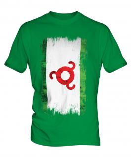 Ingushetia Grunge Flag Mens T-Shirt