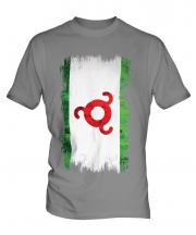 Ingushetia Grunge Flag Mens T-Shirt