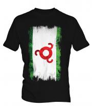 Ingushetia Grunge Flag Mens T-Shirt