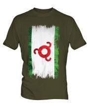 Ingushetia Grunge Flag Mens T-Shirt