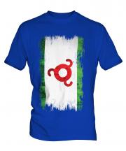 Ingushetia Grunge Flag Mens T-Shirt