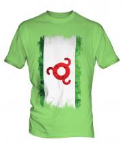 Ingushetia Grunge Flag Mens T-Shirt