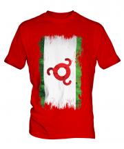Ingushetia Grunge Flag Mens T-Shirt