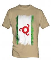 Ingushetia Grunge Flag Mens T-Shirt