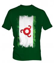 Ingushetia Grunge Flag Mens T-Shirt