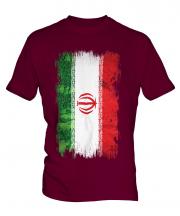 Iran Grunge Flag Mens T-Shirt
